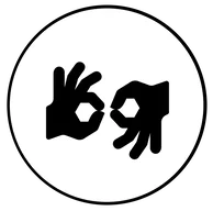ASL interpreting icon